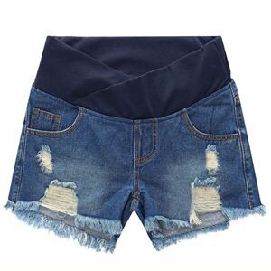 Oversized Low Rise Denim Shorts